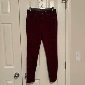 Aeropostale Burgundy High-Waisted Jeggings